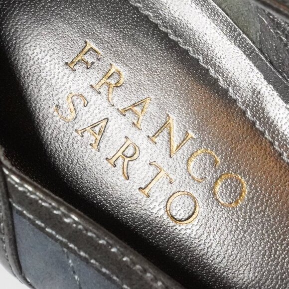 Franco Sarto, Mary Jane Kitten Heel Vintage Style Suede Pumps, Gray, Grey - Picture 6 of 7